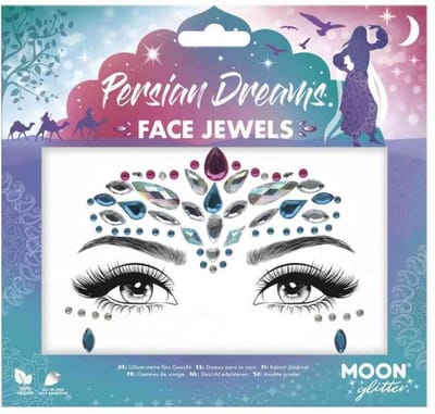 Moon Creations - Moon Glitter - Persian Dreams Gezicht Diamanten Sticker - Multicolours