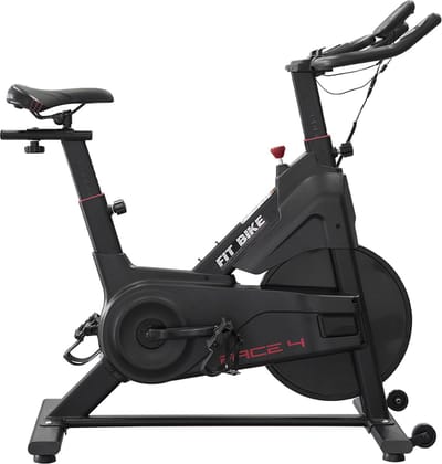 FitBike - Race 4 - Indoor Cycle - Fitness Fiets - Incl. Trainingscomputer - Bluetooth - V-Belt aandrijving