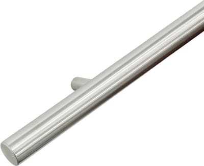IVOL RVS Geborsteld Design Trapleuning 70 cm met 2 houders