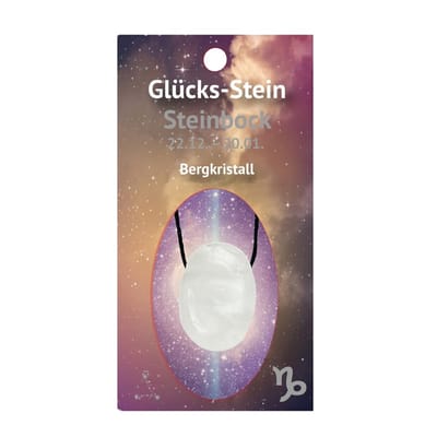 Steenbok geluksteen met Bergkristal