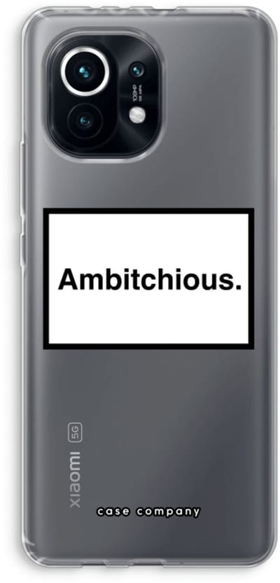 Case Company® - Hoesje geschikt voor Xiaomi Mi 11 hoesje - Ambitchious - Soft Cover Telefoonhoesje - Bescherming aan alle Kanten en Schermrand