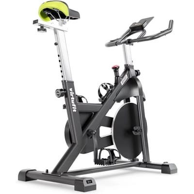 VirtuFit RS100 Indoor Cycle - Indoorfiets - Magnetisch weerstandssysteem - LCD scherm - Compatibel met Zwift & Kinomap - Met tablethouder - 6 kg vliegwiel