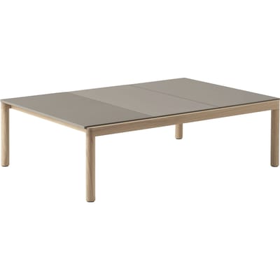 Muuto Couple Salontafel 120 x 84 - taupe - plain/plain/wavy