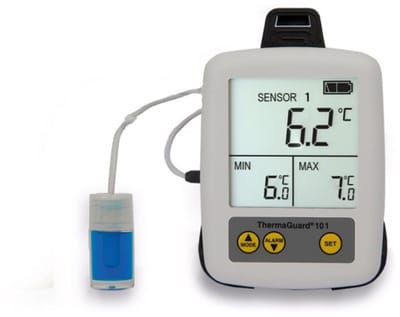 ETI - Farmacie / Vaccin Koelkast thermometer - Interne en Externe Temperatuurvoeler