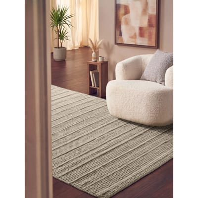 Ted Baker Camden wollen vloerkleed Parker Naturel Wit - 80 x 150 cm - (XS)
