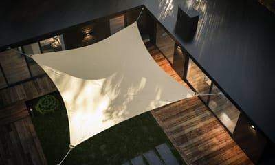 CoolHome Schaduwdoek Waterdicht - Waterdicht Schaduwdoek Vierkant- Schaduwdoek 3.6 x 3.6 meter -Creme