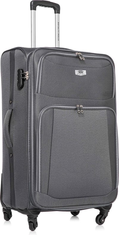 Dubai Abudabi Grote Koffer - 76 cm - 95/103 liter - Expandable - Grijs