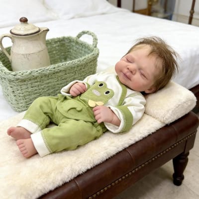 Babypop Jongen - Realistische pop - Spelen en verzamelen - Volledig beweegbaar - 45 cm - Niet gespecificeerd