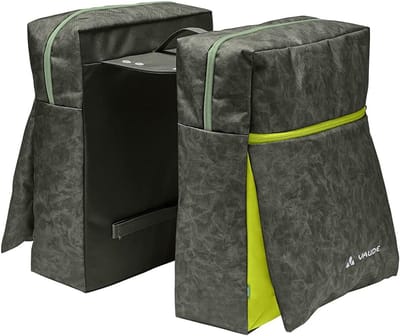 Dubbele Fietstas 48L - Waterdichte Retrofietsbagage voor Achterdrager