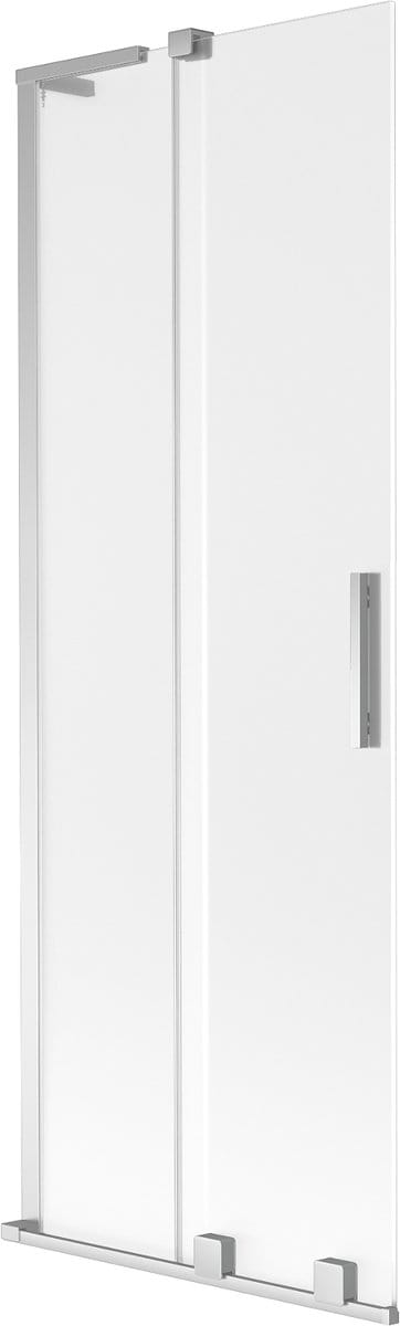 Mexen Velar L tweevoudig uitschuifbaar douchewand 70 x 150 cm, ijsglas, chroom - 896-070-003-31-01