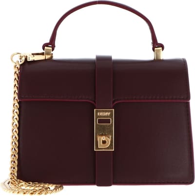 DKNY Leren Handtas Schoudertas Alora Crossbody Bag Garnet (rood)paars