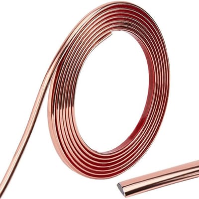 - Wandlijst - Zelfklevend - Roségoud - Flexibel - Hoekkit - Strips - Tegelrand - Decoratief - Kwartrond - Spiegel - Meubels - Aanrechtblad - Tafels - Kast