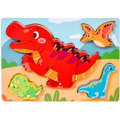 Montessori peuterpuzzels ideaal voor kinderspeelgoed peuters 2 3 4 5 jaar oud top 3D-puzzel educatief dinosaurus speelgoed