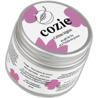 Lichte dagcrème met vlasgel en pruimenolie Cozie 30ml