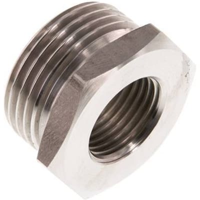 G 1/2'' x G 1'' F/M RVS Verloopring 40 Bar - FL2S-FM-ST-012G-100G
