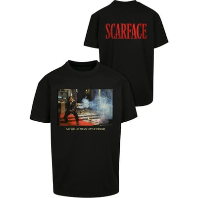 Mister Tee Scarface - Little Friend Oversize Heren Tshirt - 3XL - Zwart