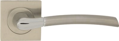 Domino® Deurklink PRESTO-QR M6/M9 - Chroom/Nikkel - Deurkruk, Deurbeslag, Deurklinken voor Binnen - Deurbeslag van aluminium - Deurklink voor kamerdeur, kantoordeur, kelderdeur en binnendeur