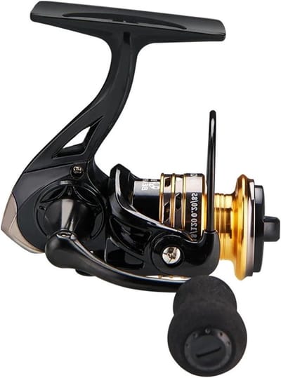 Vismolen Serie 800 - Spinning Reel Mini - Vissen - Lichtgewicht Ontwerp - 6 kg Max Drag - Zwart