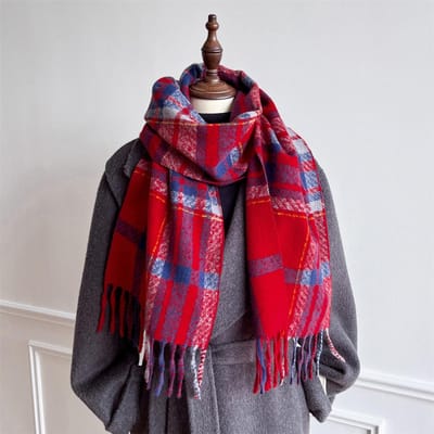 Luxe Winter Kasjmier Sjaal Vrouwen Ontwerp Warme Pashmina Deken Poncho Sjaals Vrouwelijke Sjaal Wraps Dikke Foulard Bufanda 30x180cm black