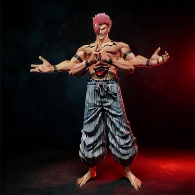 GK Anime Figuur Populair Speelgoed Jujutsu Kaisen Ryomen Sukuna PVC Verzamelfiguur Anime Model Kamer Decoratie Kinder Speelgoed Kerstcadeau black