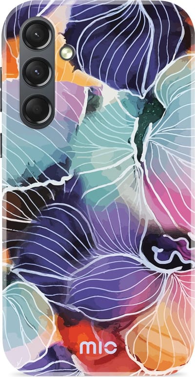 MIO MagSafe Samsung Galaxy S24 Hoesje | Hard Shell Back Cover | Geschikt voor MagSafe | Flowers