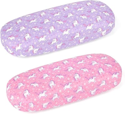 Zonnebril etui set van 2 - eenhoorn, zeemeermin, kat - beschermend, inclusief brillendoekje - ideaal voor meisjes - SnelShoppen