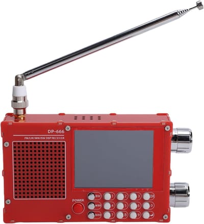Draagbare Radio - Digitale Ontvanger - Noodgevallen Thuis - Grote Batterijcapaciteit - 2.8 Inch LCD - Zilver