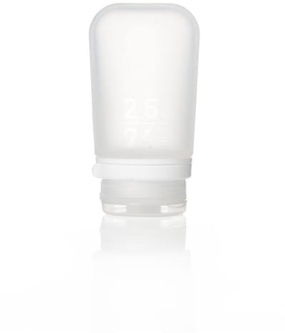 Human Gear - GoToob+ - reisflesje - flacon - herbruikbaar - lekvrij - lichtgewicht - Medium - 74ML - Clear
