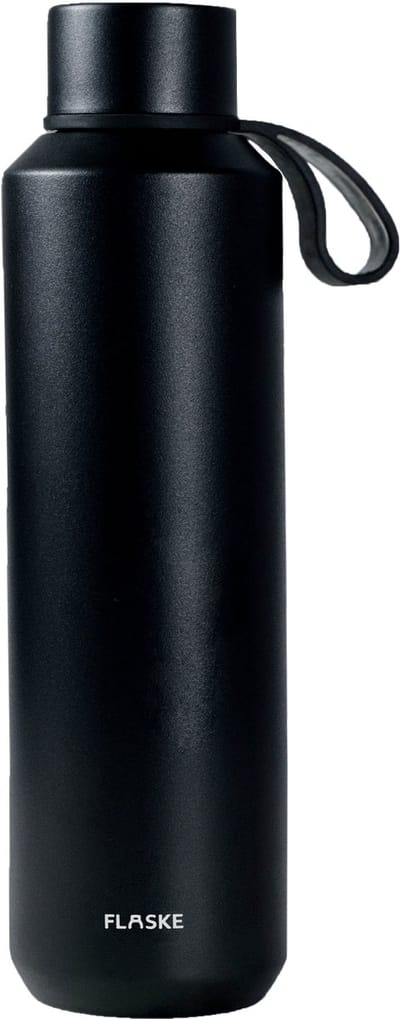 FLASKE Bottle 600ml - RVS Drinkfles van 600ML - Geschikt als waterfles, thermosfles en thermoskan - Night