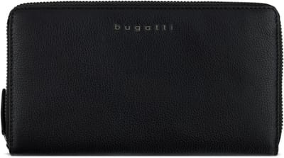 bugatti Portemonnee Mira Ladies Long Zip Wallet Black Zwart