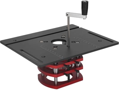 Dailygoods- Freeslift - Zeer nauwkeurige houtbewerking - Vaste klem - Eenvoudige hoogteverstelling - Aluminiumlegering - Roestvrij staal - Hoge sterkte en corrosiebestendigheid - Bovenfrees
