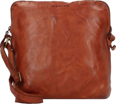 HAROLD'S Leren Schoudertas Submarine Postbag Upend Cognac Bruine