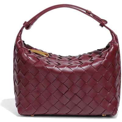 Modieuze en Casual Handgedragen Dames Tas, Veelzijdig, Frisse en Lichte Textuur, Enkel-schouder Okseltas, Handgeweven Tas gray