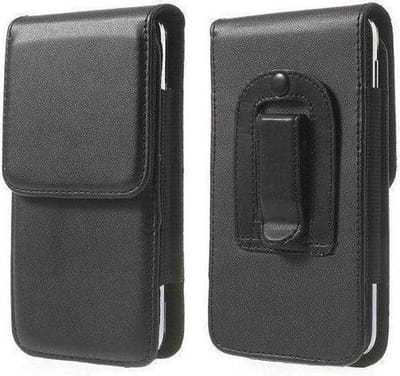 Leren flip tasje hoesje + clip broekclip Iphone 12 / Iphone 12 Pro