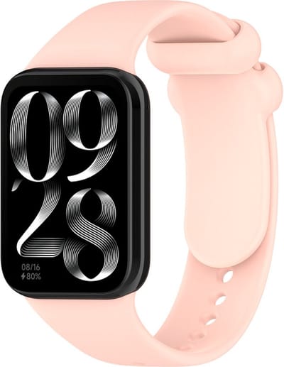 Siliconen bandje - geschikt voor Xiaomi Smart Band 10 Pro, Smart Band 9 Pro, Smart Band 8 Pro, Redmi Watch 4, Redmi Watch 5 en Redmi Watch 6 - roze