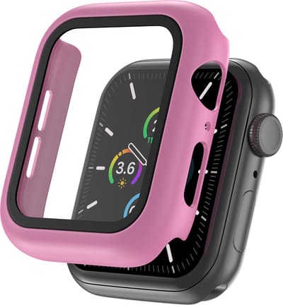EP Goods - Full Cover/Hoesje - Screen Protector - Geschikt voor Apple Watch Series 1/2/3/ 38mm - Hardcase - Protection - Roze