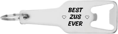 Akyol - beste zus ever flesopener - Zus - zus(je) - leuk kado voor je zus - 105 x 25mm