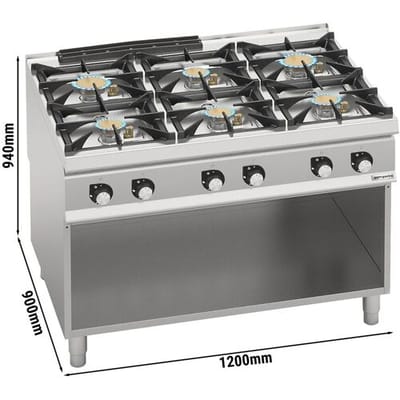 GGM Gastro Gasherd - mit 6 Brennern - 44 kW