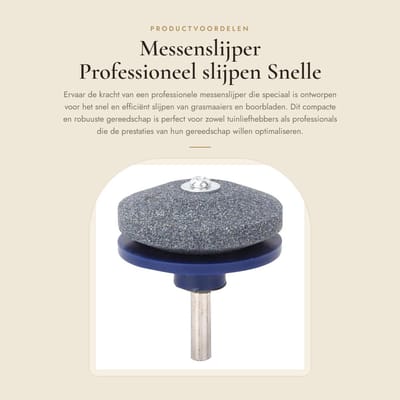 Dailygoods- Messenslijper Professioneel - Sneller Slijpen - Grasmaaier/Holmes - Effectief Gereedschap - Hoogwaardige Kwaliteit - Compacte Afmetingen - Slijper