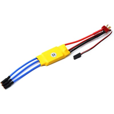 40A borstelloze ESC elektronische snelheidsregelaar 3,5 mm banaan T-stekker voor vliegtuig Quadcopter Drone geel