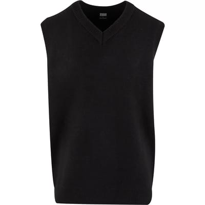 Urban Classics - Knitted Gilet - 4XL - Zwart