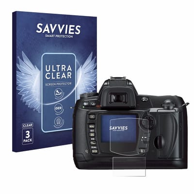 Savvies - Screenprotector voor Nikon D70 - Folie Beschermfolie transparant 6 Stuks