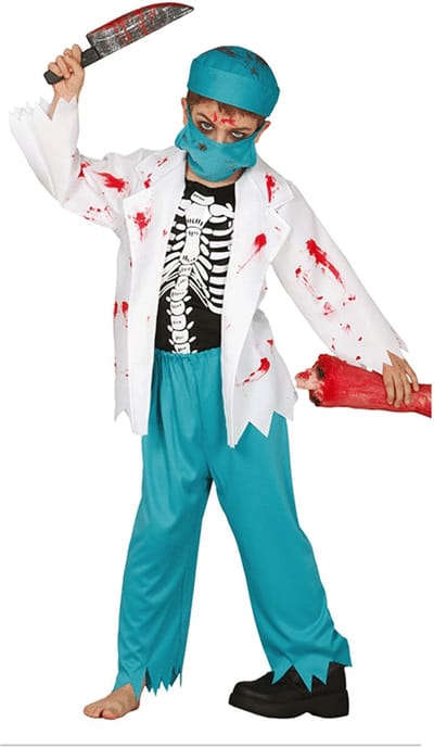 Fiestas Guirca - Zombie Dokter (7-9 jaar)