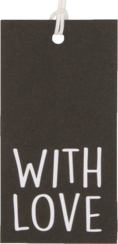 50x Cadeaulabels 'With love' Zwart