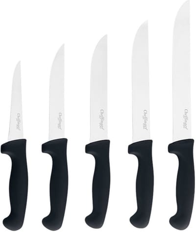 Babij Cooking Messenset – 5-Delig | BBQ & Grill Vleesmessen | Roestvrij & Scherp