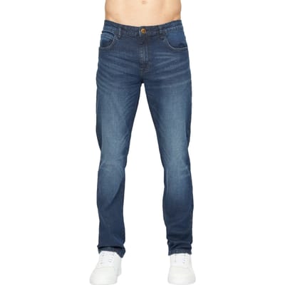 Crosshatch Heren Svelte Stretch Jeans (Donkere wasbeurt)