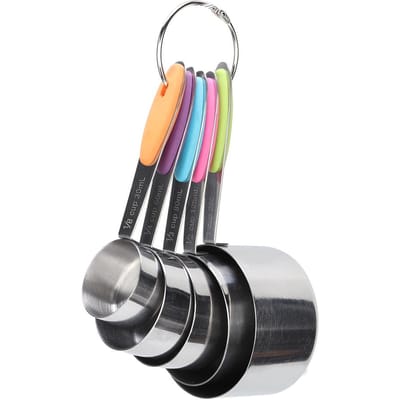 5 stuks Roestvrij Staal Thermische Isolatie Maatschaal Bekers Set Keuken Koken Bakken Gereedschap5 stuks gray