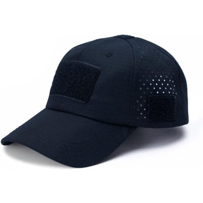 Unisex Camouflage Outdoor Baseballpet Ademende Zonbescherming Hoed Voor Jagen Wandelen Hardlopen Vissen Kamperen black