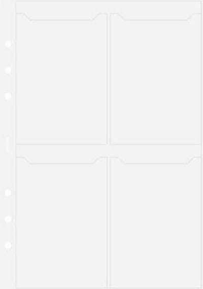 Filofax - vulling A5 - business card houder - transparant