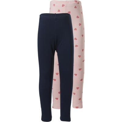 LUPILU Set van 2 kinder thermoleggings (Marineblauw/print, 86/92)